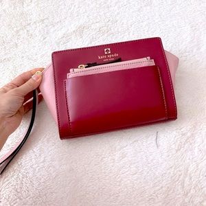 NWT Kate Spade Leather Color Block LG Clutch Bag